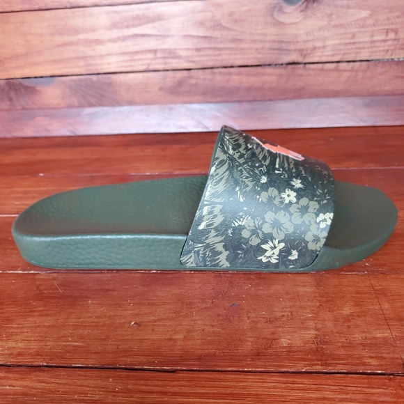 Polo Ralph Lauren Slides Men 14 Green Tropical Island Hawaiian Big Pony‎ New main image 4
